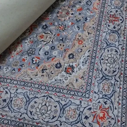 فرش سفید طوسی